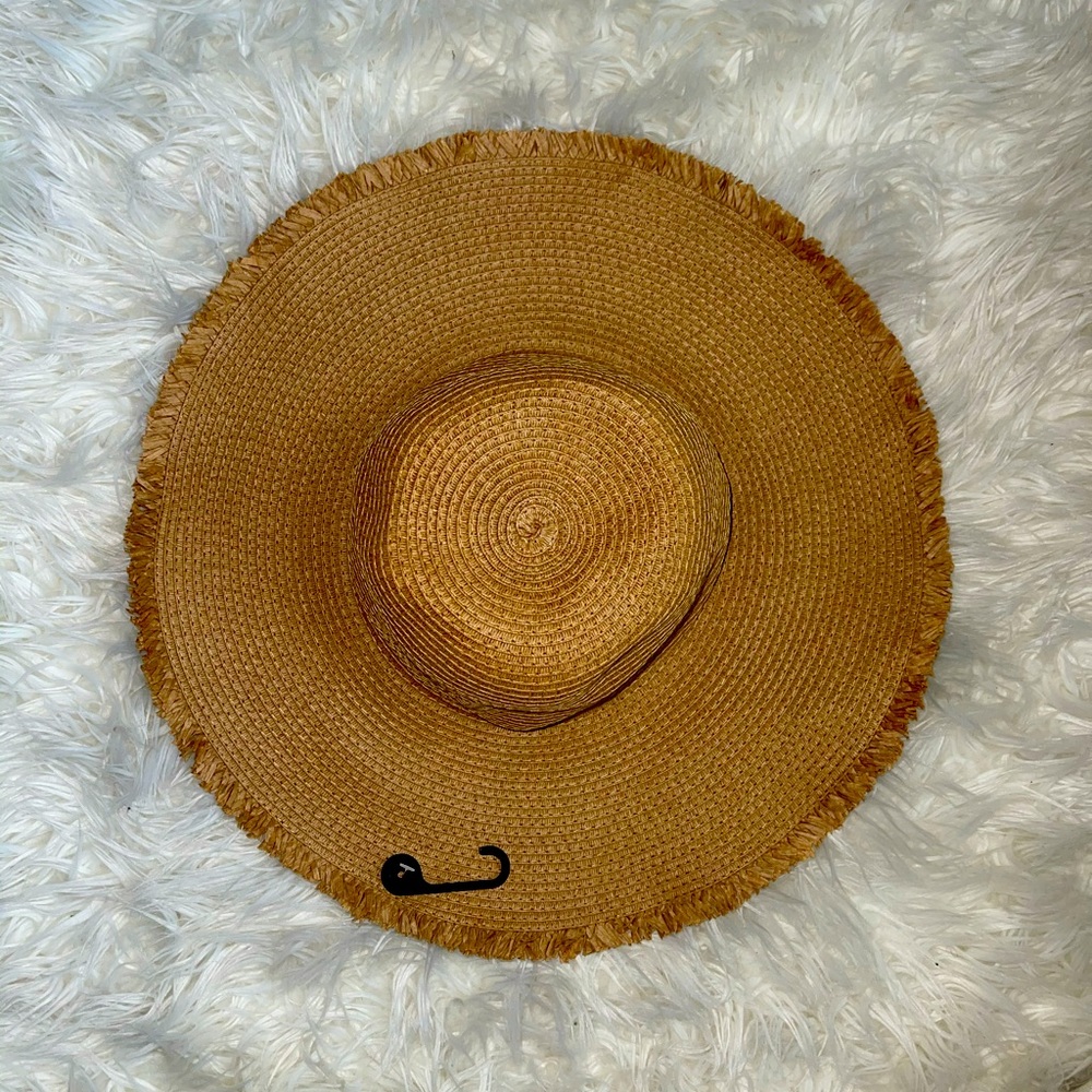 BR Straw Fringe Beach Hat